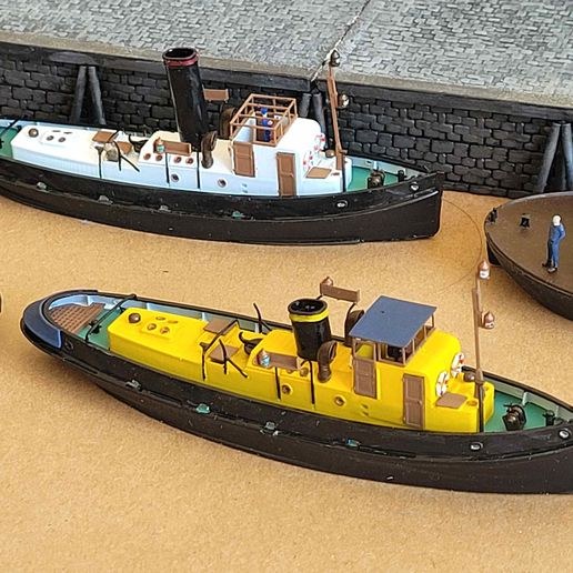 Referans görsel — model: Minyatür Motorlu Tekne No.52 — 1:148 Ölçek · tasarım: — (cults3d). Wefty Design'in kendi baskısının fotoğrafı değildir.