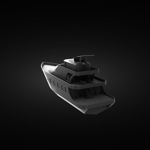 Referans görsel — model: Minyatür Yat No.2 · tasarım: — (cults3d). Wefty Design'in kendi baskısının fotoğrafı değildir.