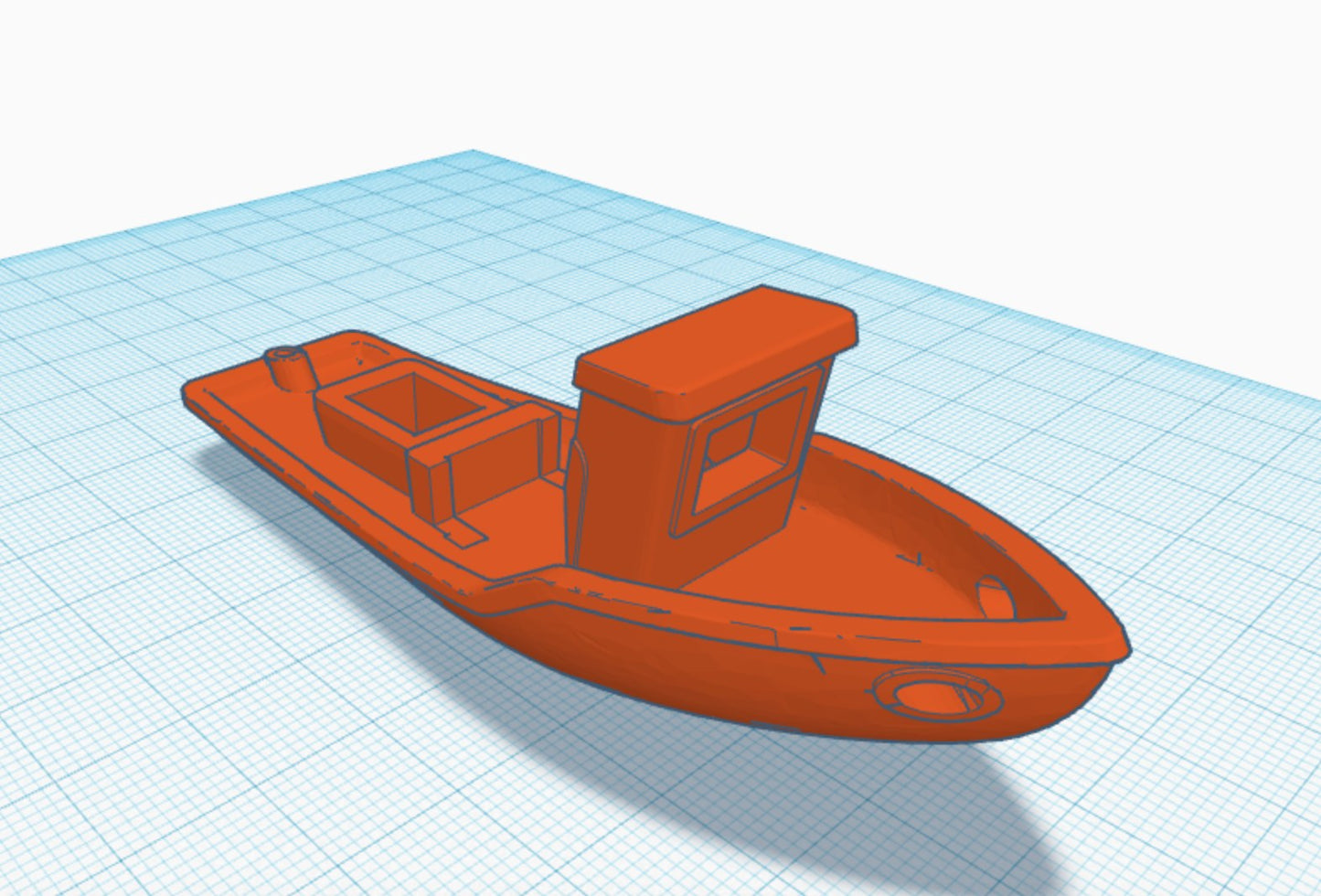 Referans görsel — model: Minyatür Motorlu Tekne No.6 — Benchy Sürat · tasarım: 3D Print Life (printables). Wefty Design'in kendi baskısının fotoğrafı değildir.