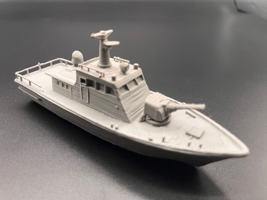Referans görsel — model: Patrol Boat · tasarım: user_3708157871 · lisans: CC0. Wefty Design'in kendi baskısının fotoğrafı değildir.